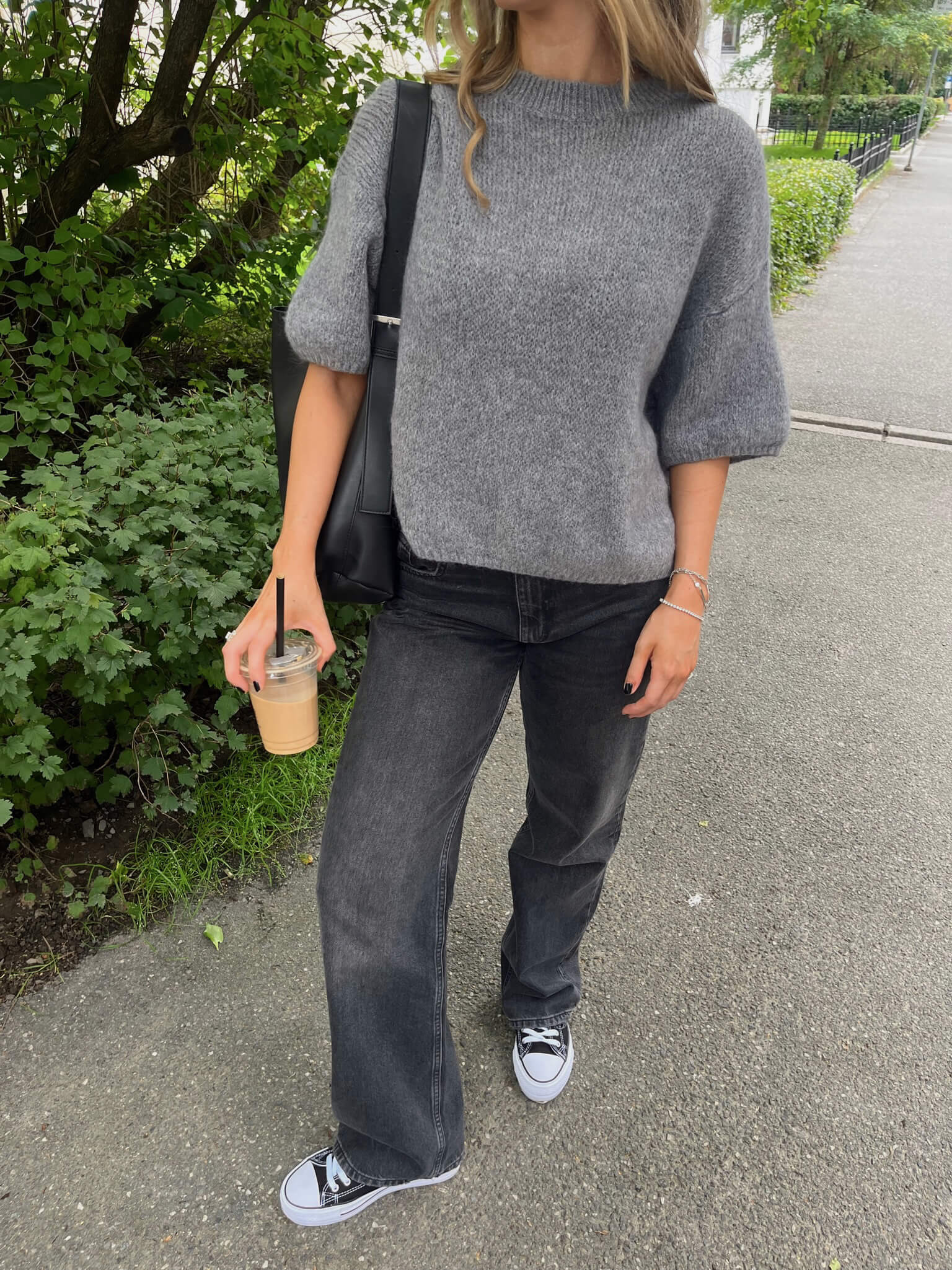 Wool T-shirt Dark Grey