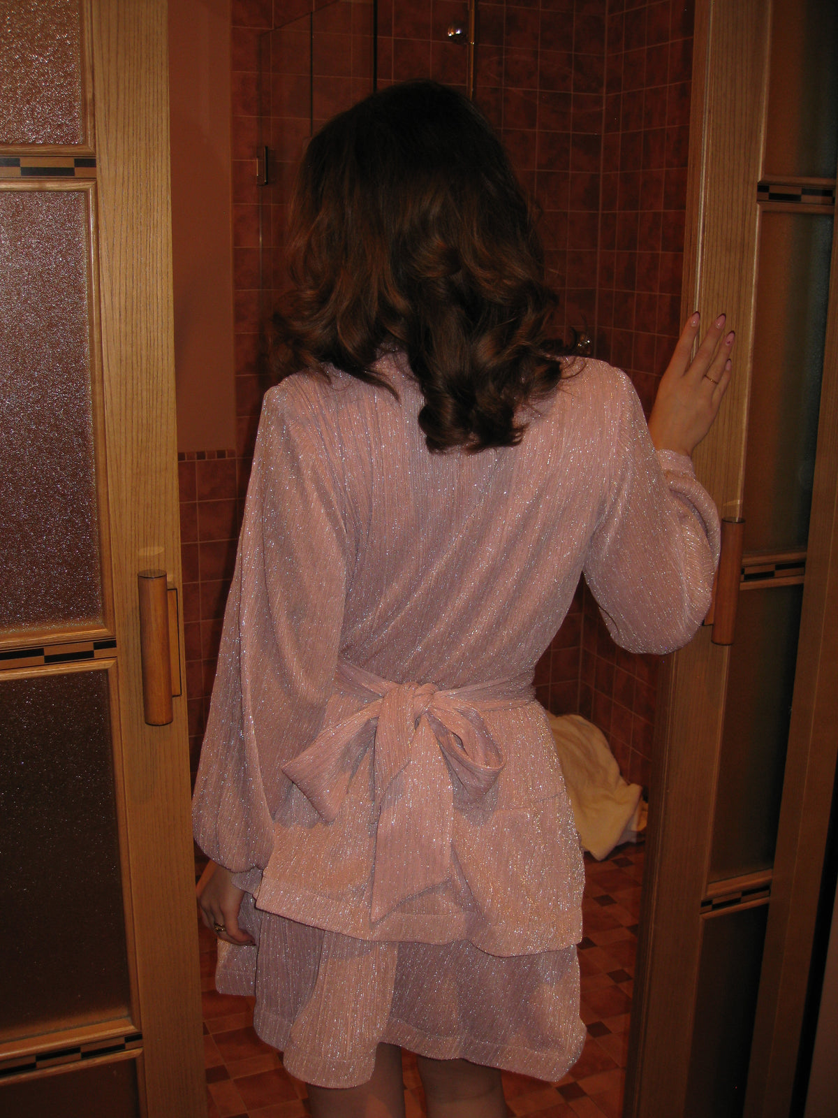 Kaya Dress Pink Glitter