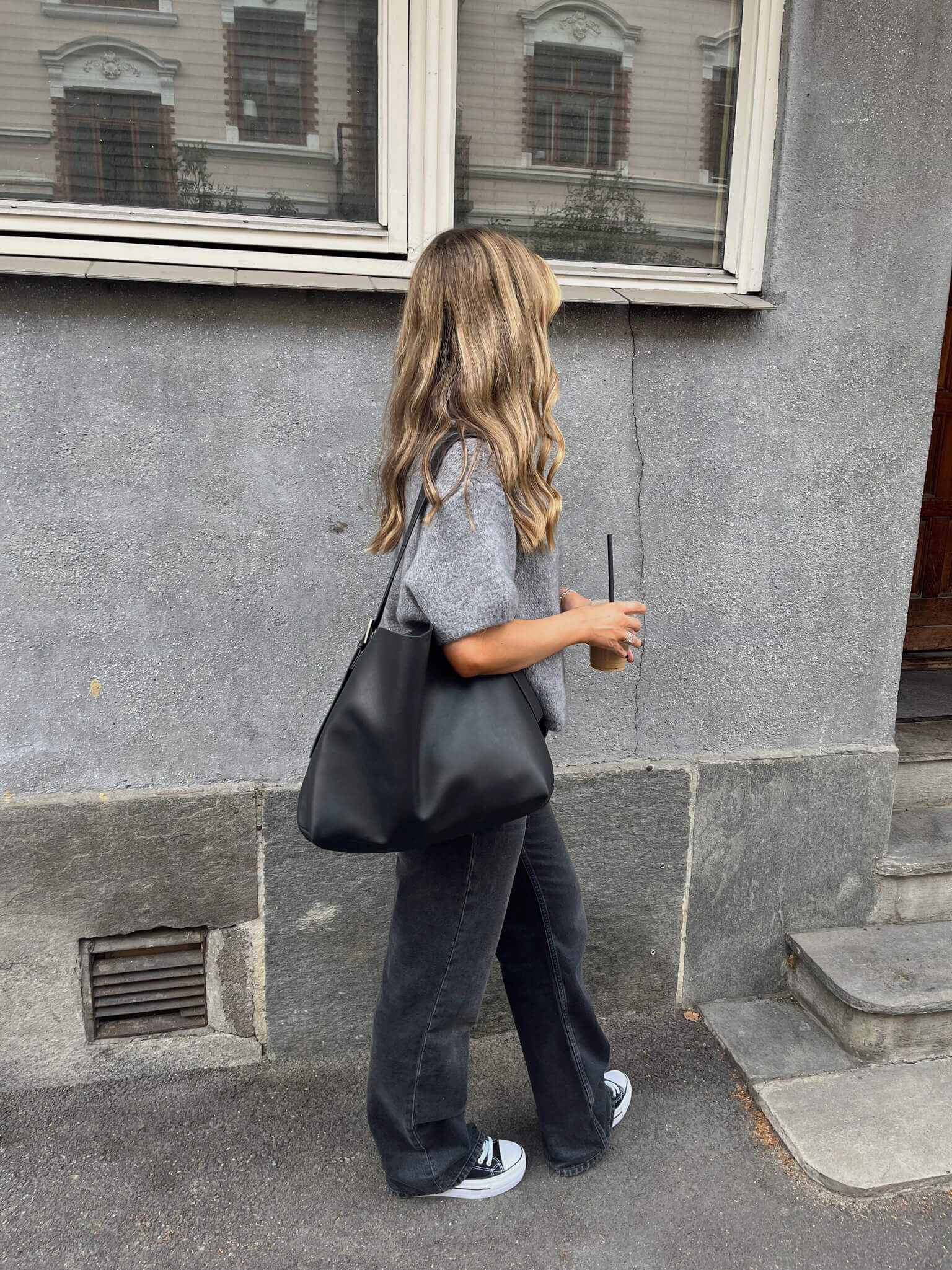 Wool T-shirt Dark Grey