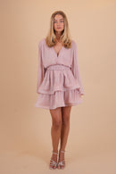 Kaya Dress Pink Glitter