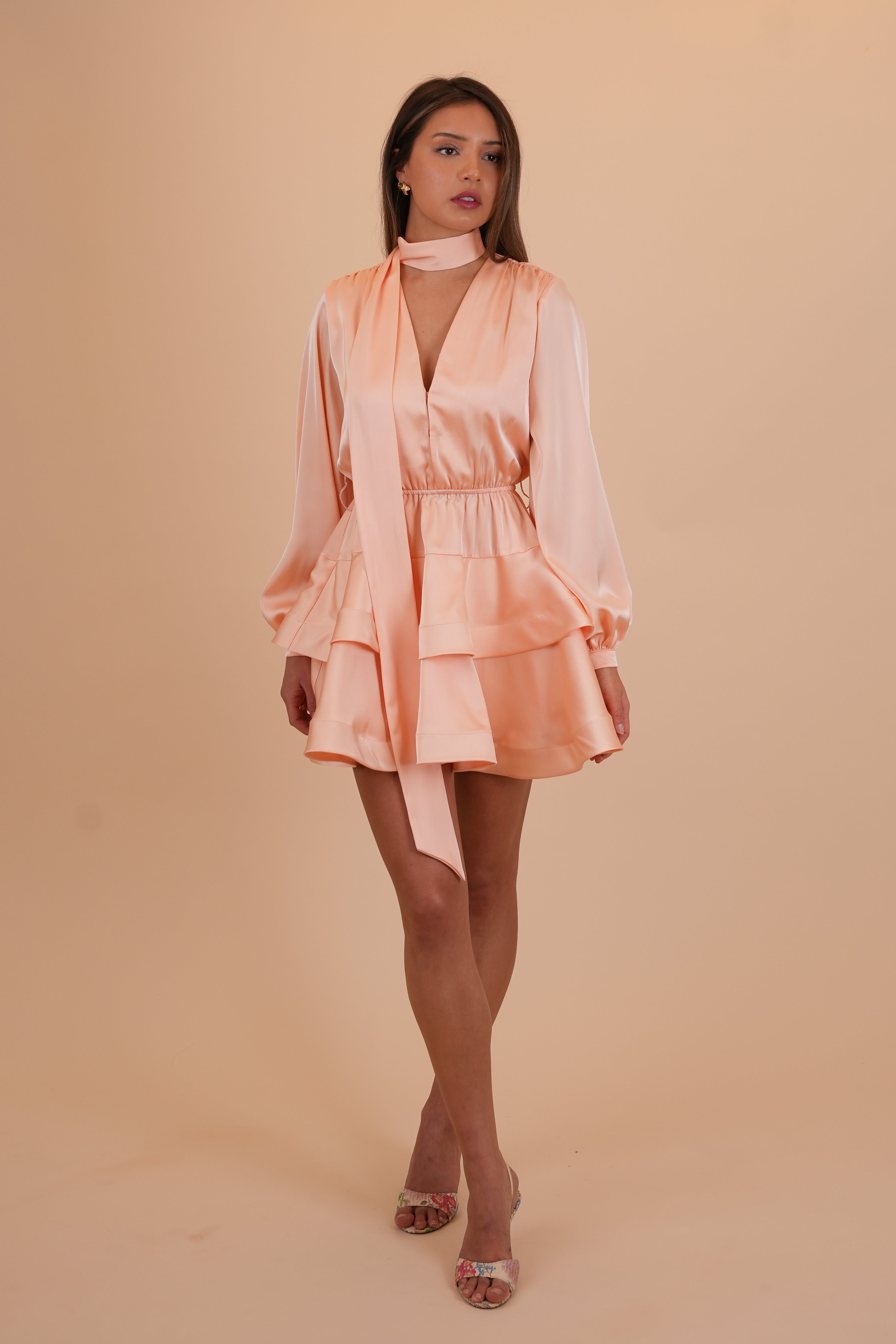 Kaya Dress Peach