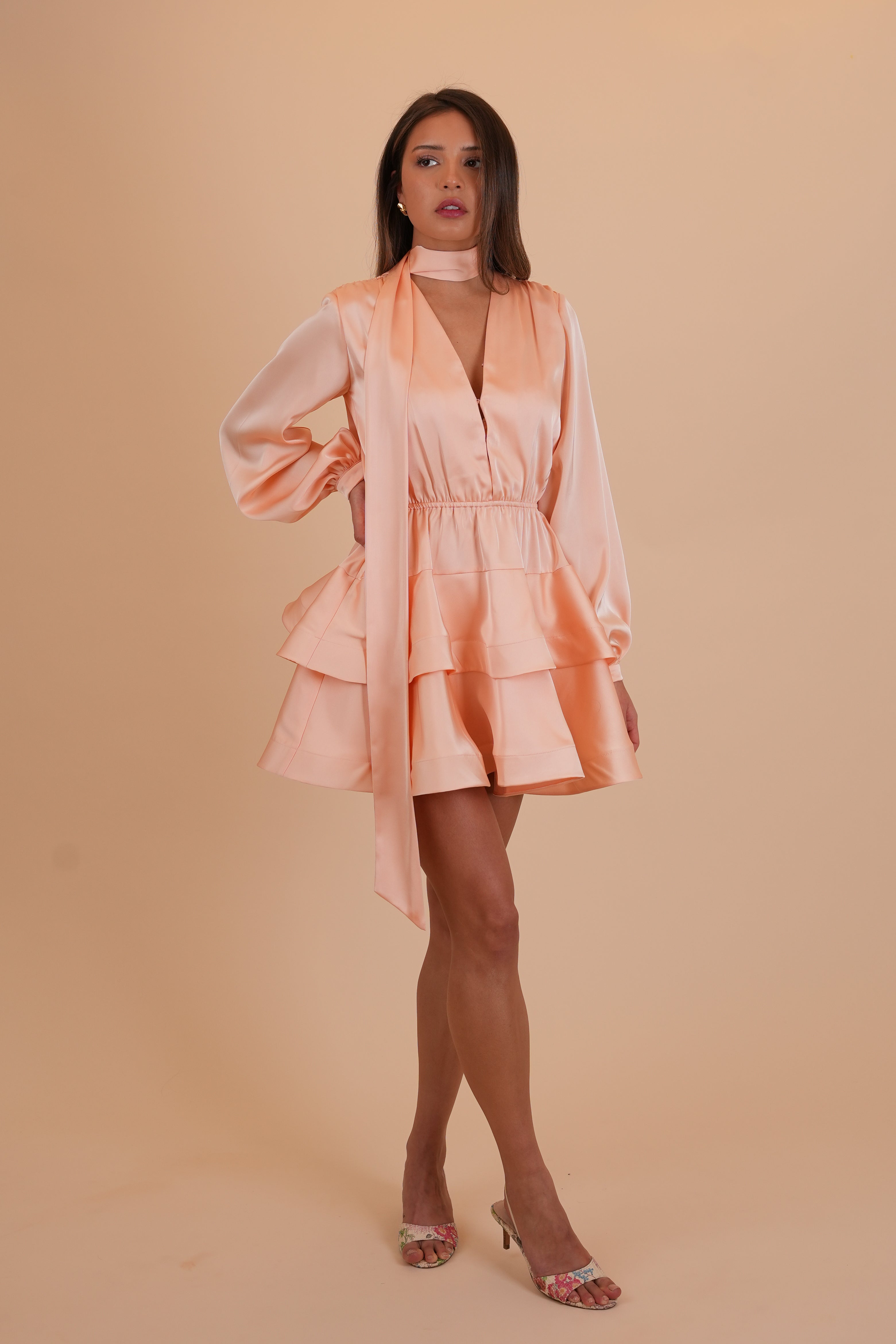 Kaya Dress Peach