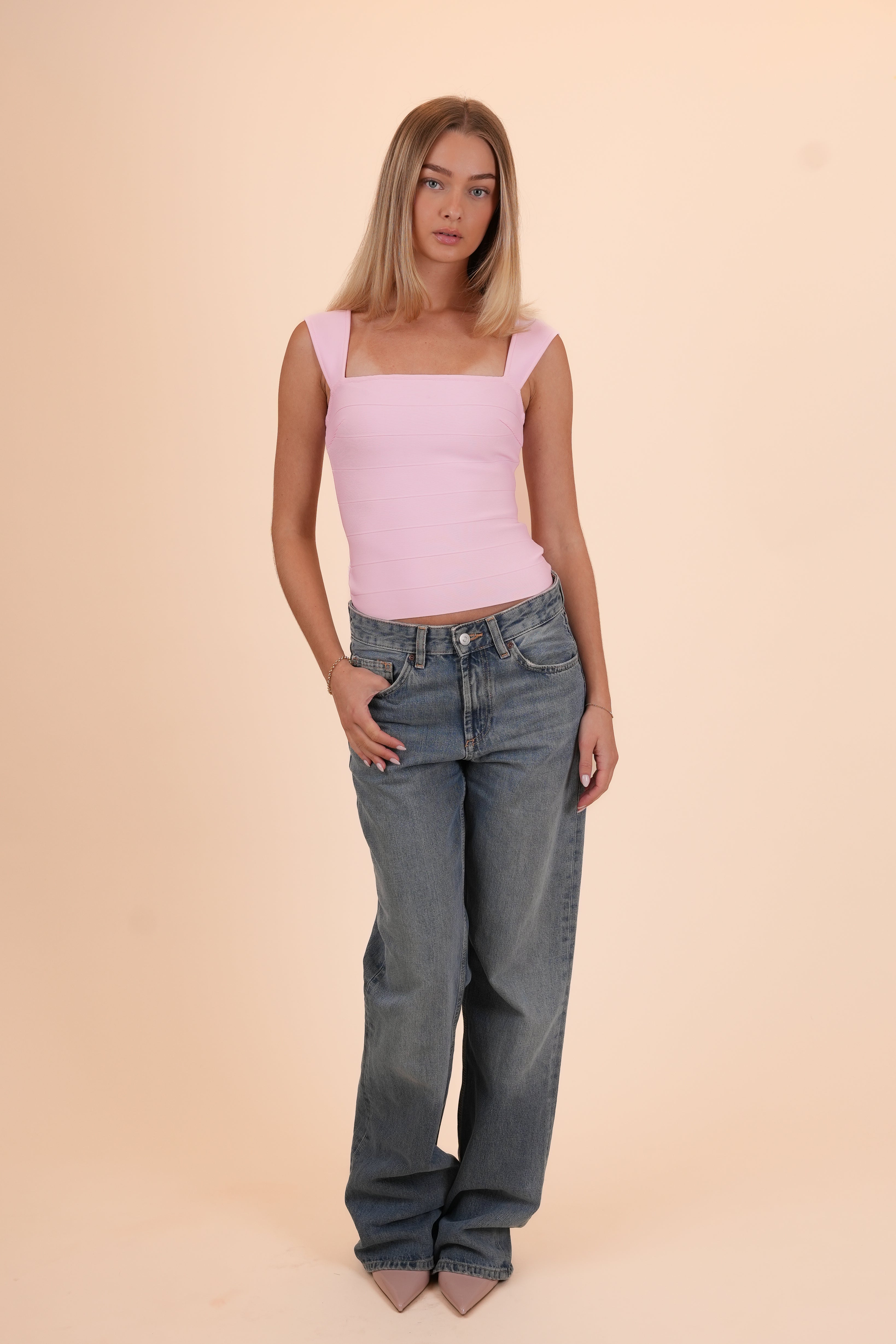Demi Bandage Top Pink