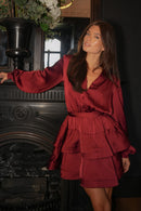 Kaya Dress Burgundy