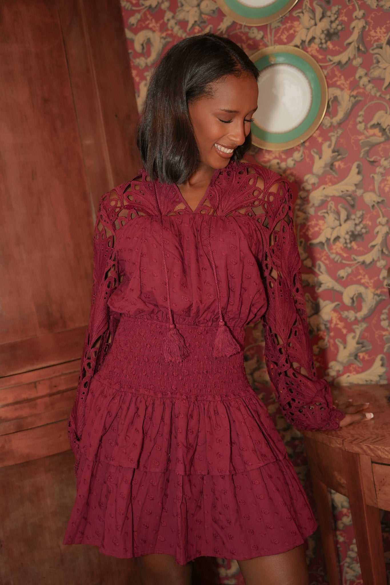 Ina Dress Burgundy