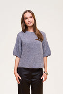 Wool T-shirt Dark Grey