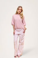 Wool T-shirt Dusty Pink