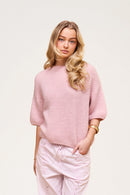 Wool T-shirt Dusty Pink