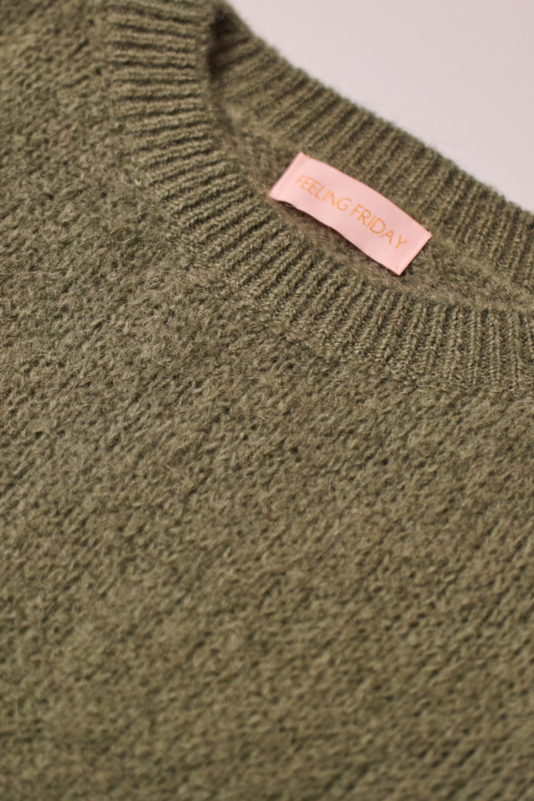 Wool T-shirt Khaki