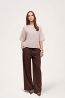 Wool T-shirt Light Beige