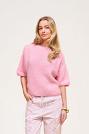 Wool T-shirt Baby Pink