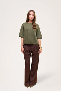 Wool T-shirt Jean Blue
