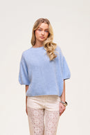 Wool T-shirt Baby Blue