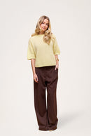 Wool T-shirt Light Yellow