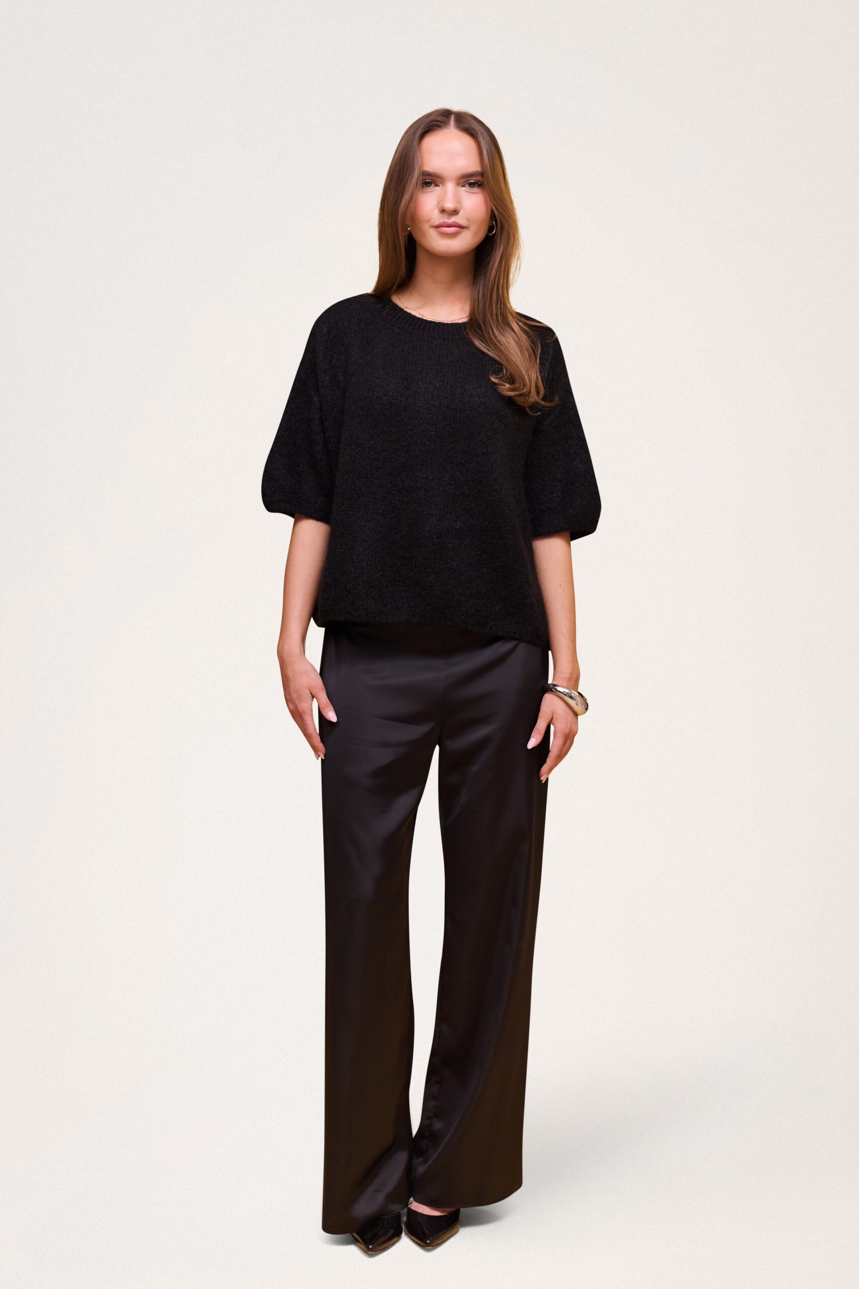 Wool T-shirt Black