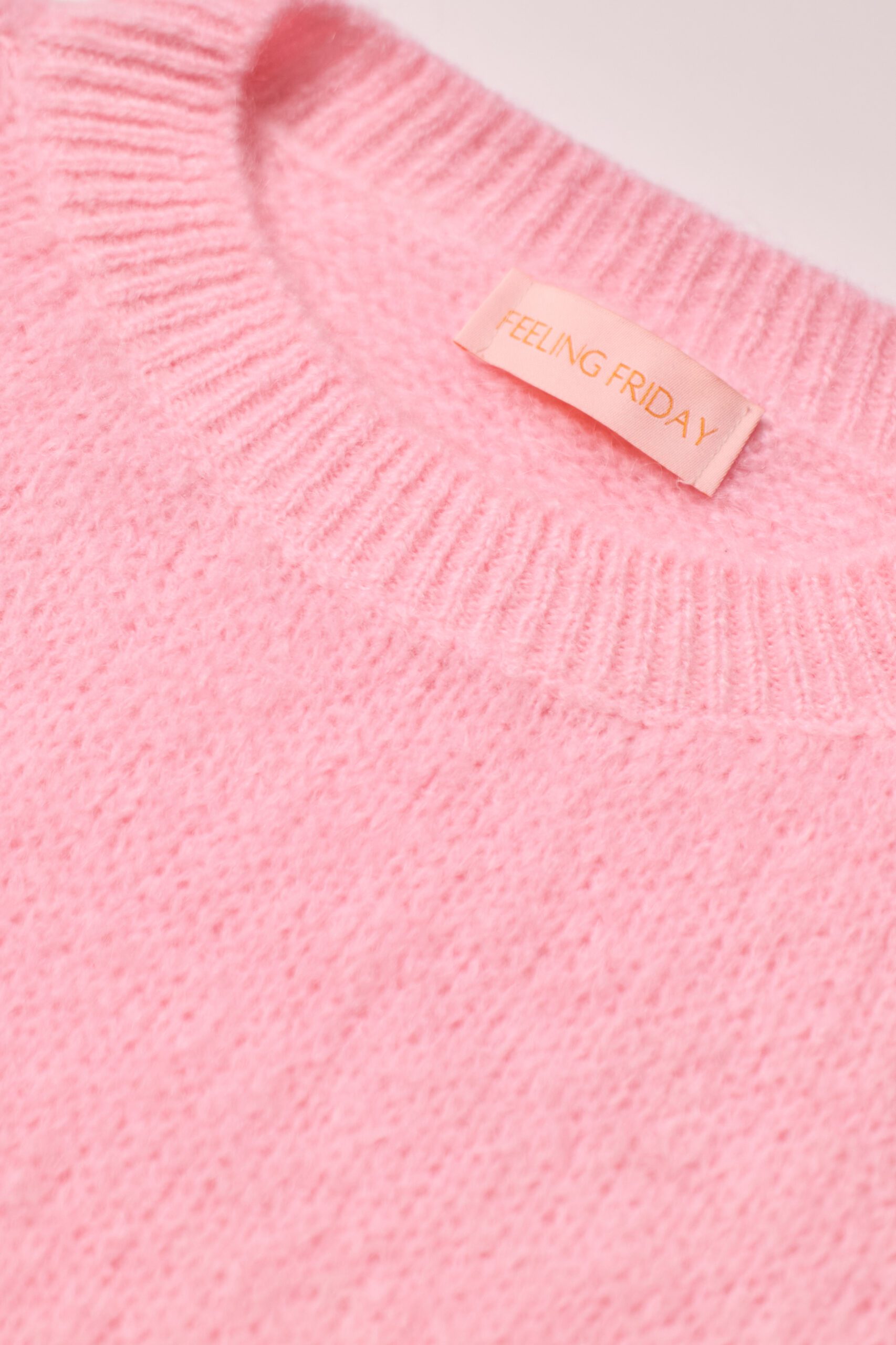 Wool T-shirt Baby Pink