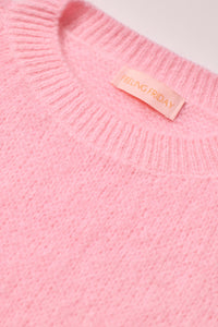 Wool T-shirt Baby Pink