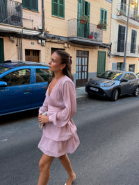 Kaya Dress Pink Glitter