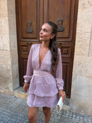 Kaya Dress Pink Glitter