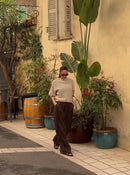 Wool T-shirt Light Beige