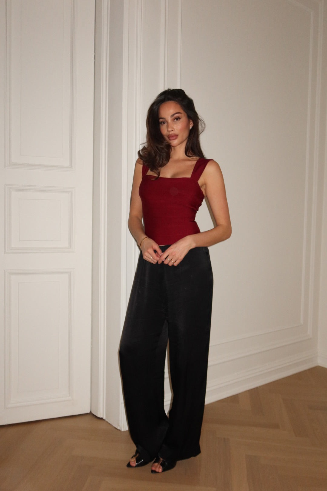 Demi Bandage Top Burgundy