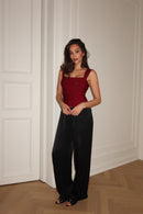 Demi Bandage Top Burgundy