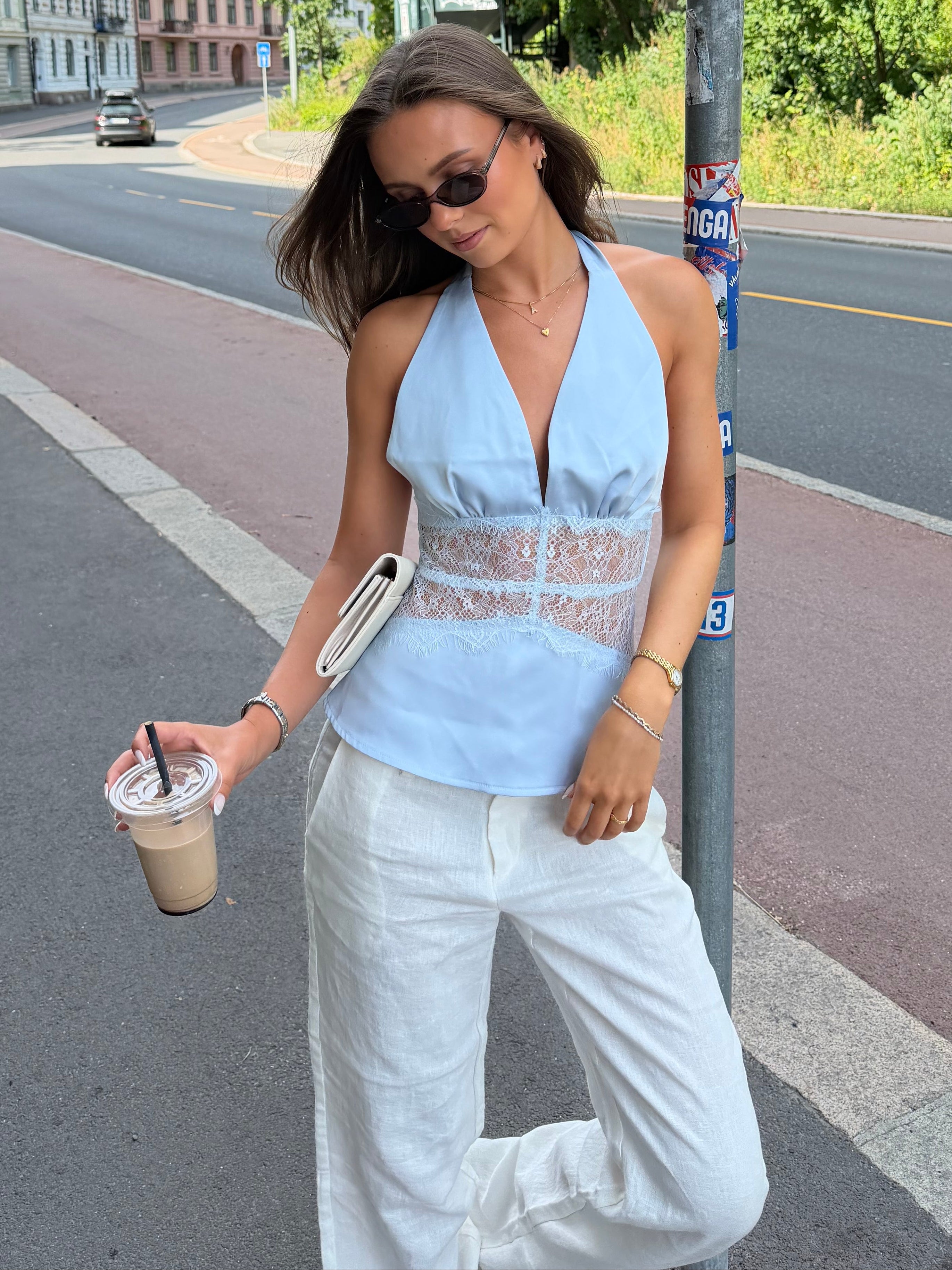 Aya Top Light Blue