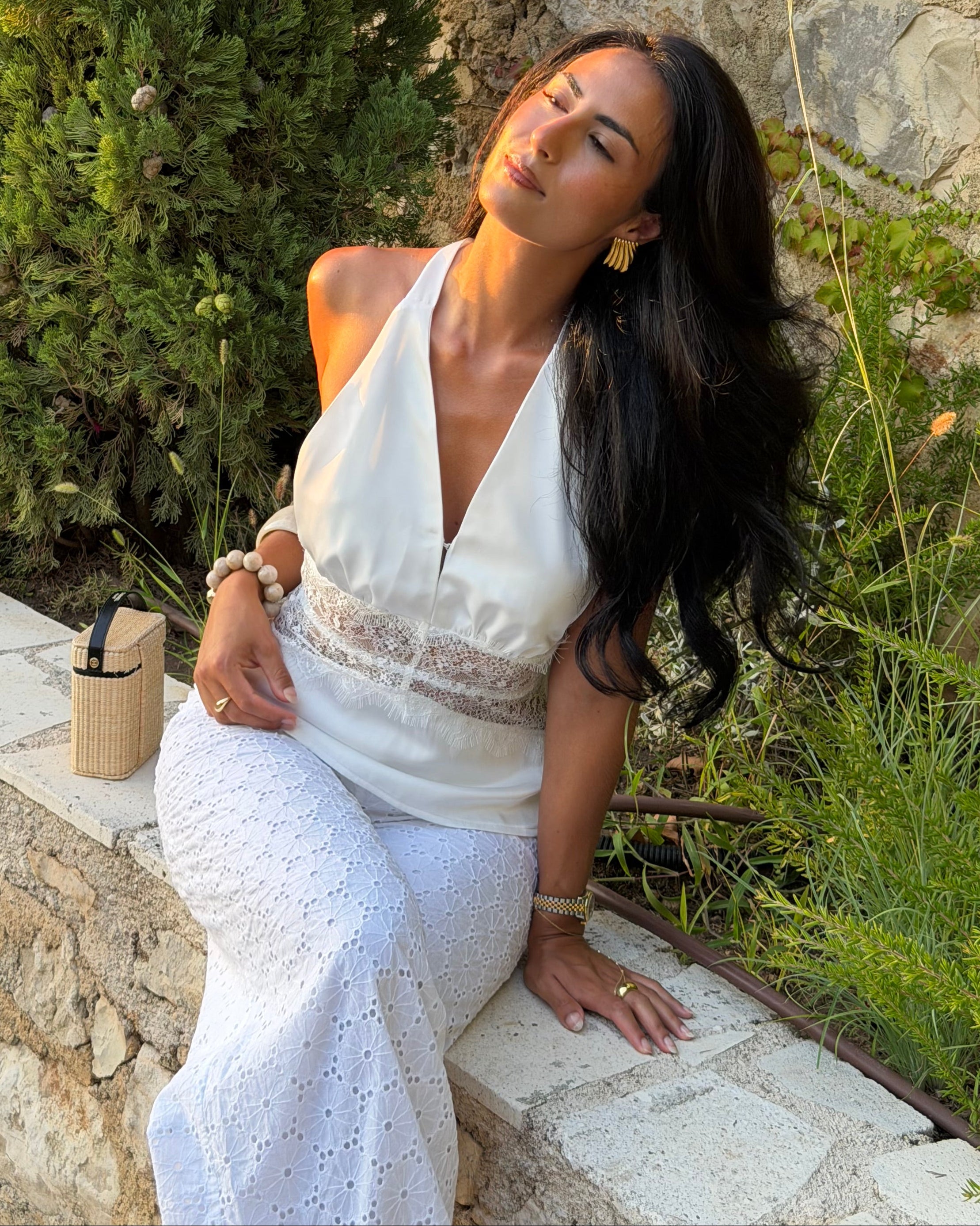 Aya Top White