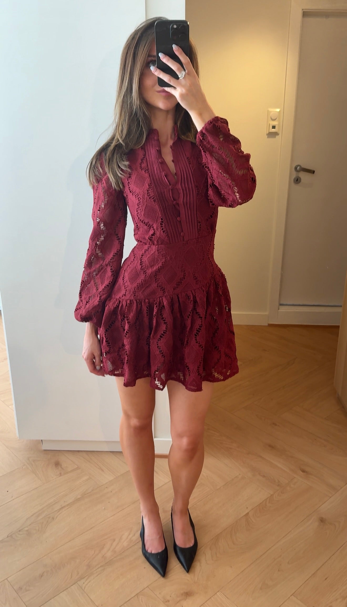 Olivia Dress Burgundy