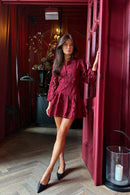 Olivia Dress Burgundy