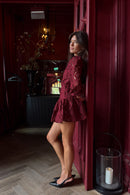Olivia Dress Burgundy