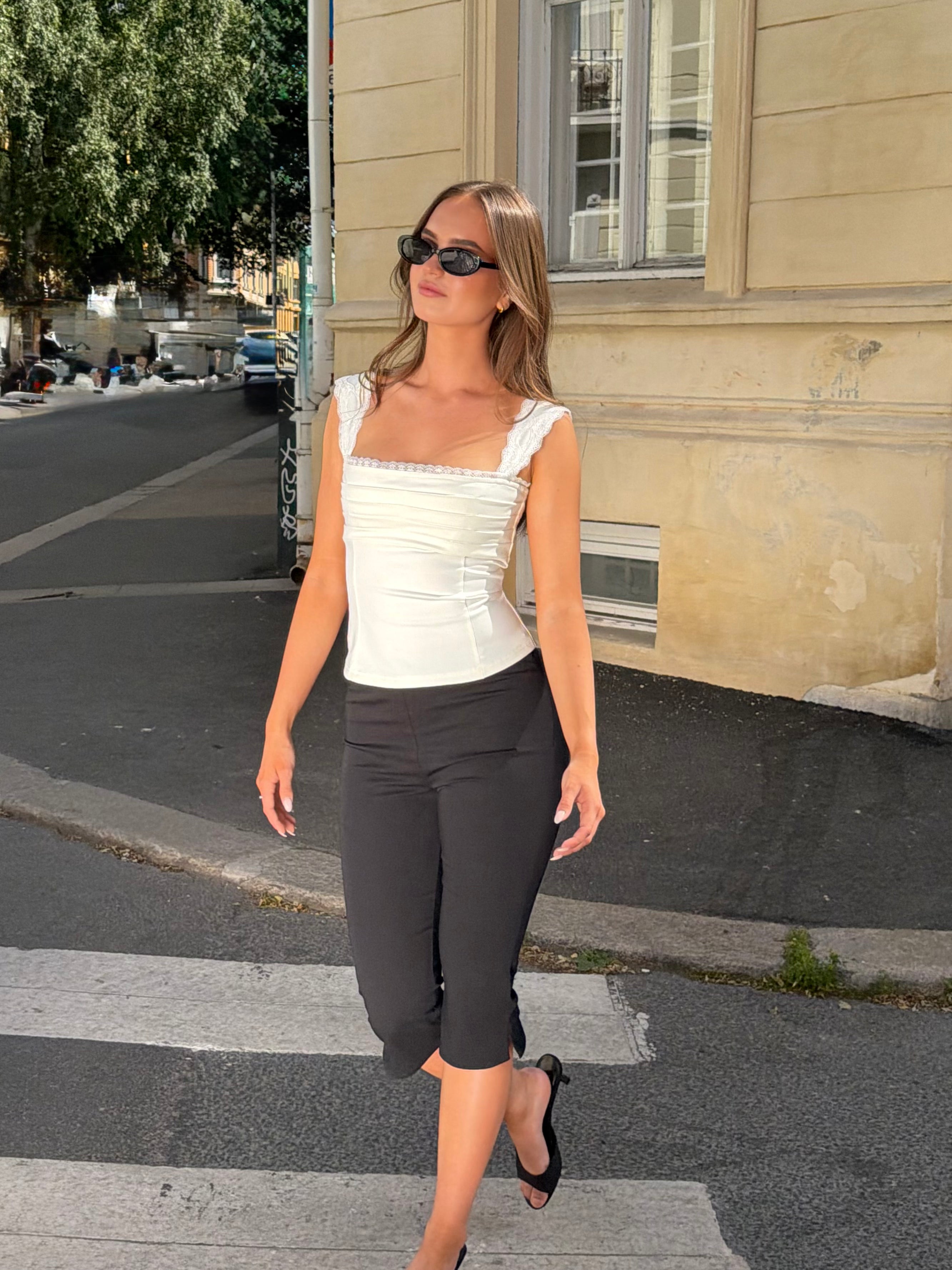 Natalia Top White