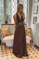 Aya Dress Brown