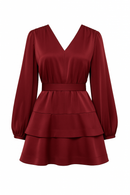 Kaya Dress Burgundy