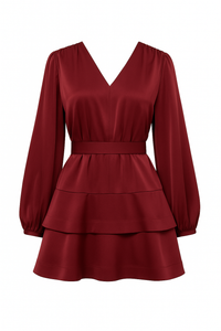 Kaya Dress Burgundy