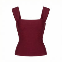 Demi Bandage Top Burgundy