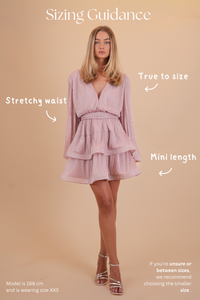 Kaya Dress Pink Glitter