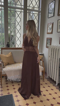 Aya Dress Brown