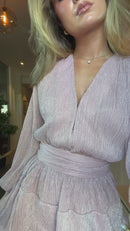 Kaya Dress Pink Glitter