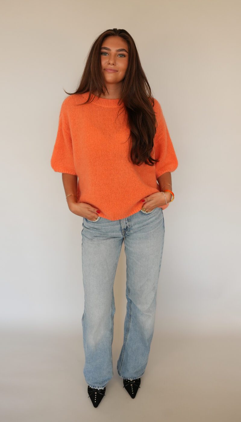 Wool T-shirt - Orange