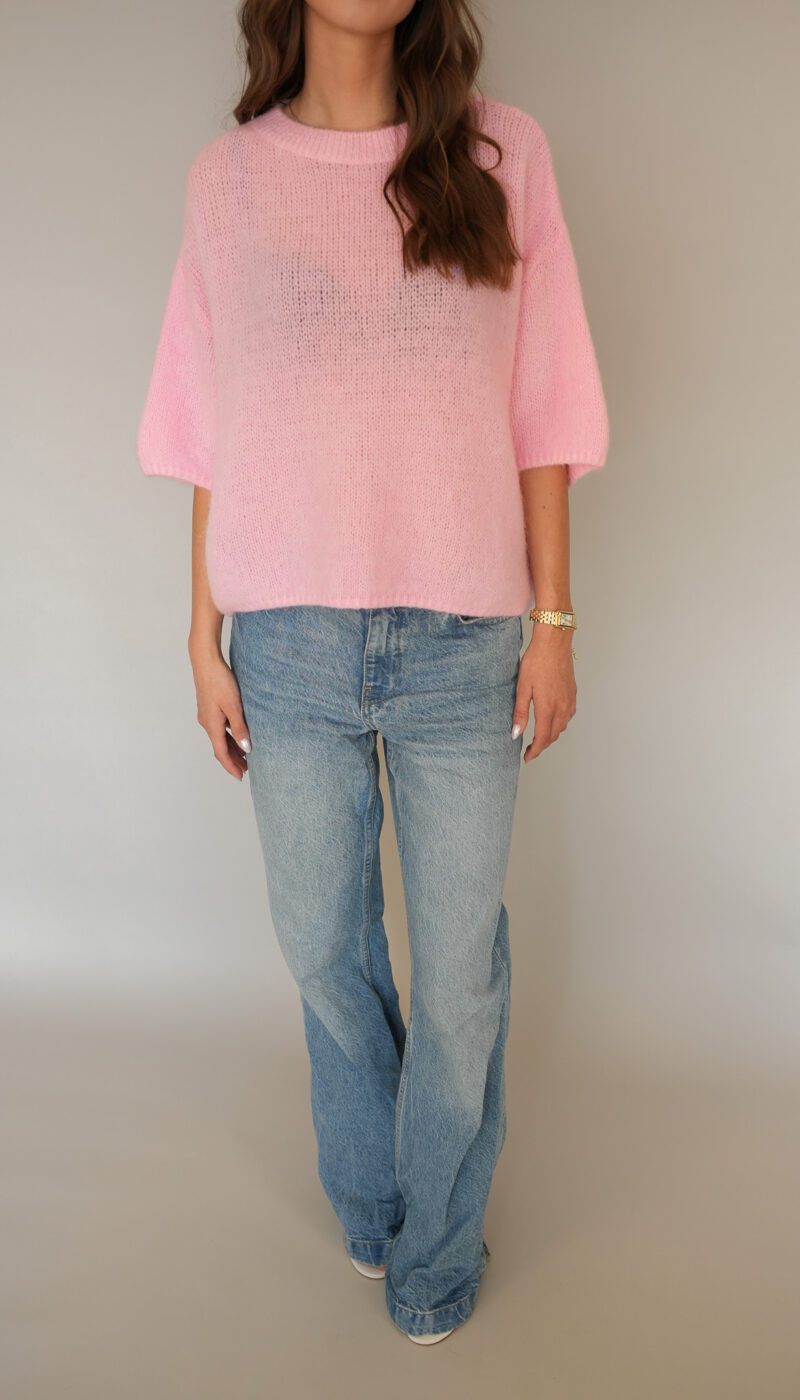 Wool T-shirt - Baby Pink