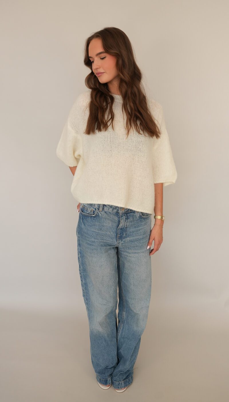 Wool T-shirt - Cream