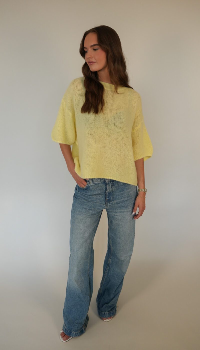 Wool T-shirt - Light Yellow