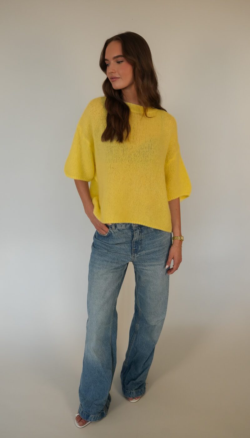 Wool T-shirt - Yellow