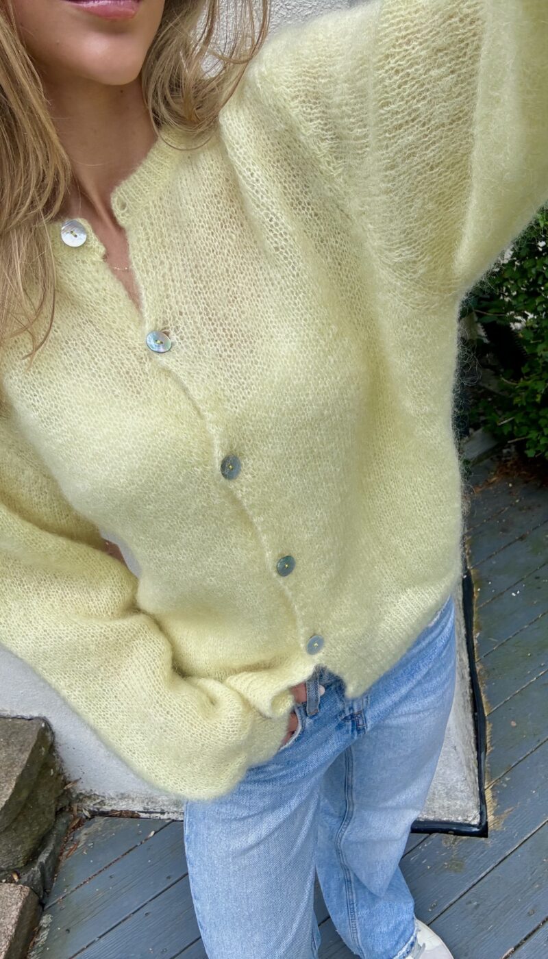 Mohair Cardigan - Yellow