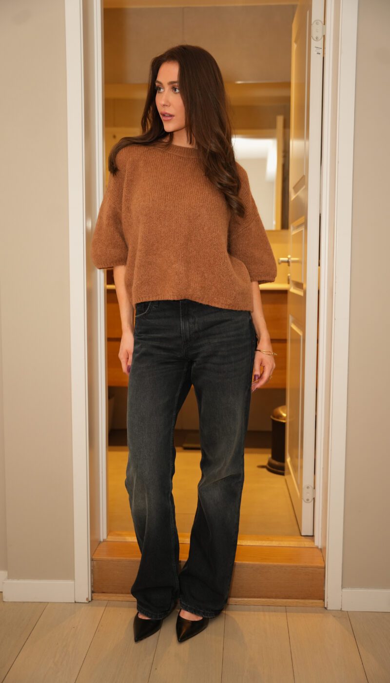 Wool T-shirt - Camel